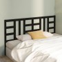 Cabecero de cama madera maciza de pino negro 206x4x100 cm de vidaXL, Cabeceros y pies de cama - Ref: Foro24-817864, Precio: 3...