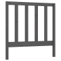 Cabecero de cama madera maciza de pino gris 96x4x100 cm de vidaXL, Cabeceros y pies de cama - Ref: Foro24-817672, Precio: 28,...