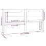 Bettkopfteil aus massivem Kiefernholz, 205,5 x 4 x 100 cm von vidaXL, Kopf- und Fußteile - Ref: Foro24-817960, Preis: 80,38 €...