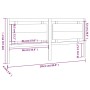 Cabecero de cama madera maciza de pino 205,5x4x100 cm de vidaXL, Cabeceros y pies de cama - Ref: Foro24-817960, Precio: 79,63...