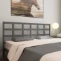 Cabecero de cama madera maciza de pino gris 205,5x4x100 cm de vidaXL, Cabeceros y pies de cama - Ref: Foro24-817912, Precio: ...