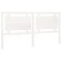 Cabecero de cama madera maciza de pino blanco 185,5x4x100 cm de vidaXL, Cabeceros y pies de cama - Ref: Foro24-817956, Precio...