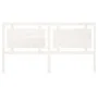 Cabecero de cama madera maciza de pino blanco 185,5x4x100 cm de vidaXL, Cabeceros y pies de cama - Ref: Foro24-817956, Precio...