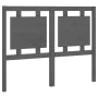 Bettkopfteil aus massivem grauem Kiefernholz, 125,5 x 4 x 100 cm von vidaXL, Kopf- und Fußteile - Ref: Foro24-817932, Preis: ...