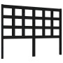 Cabecero de cama madera maciza de pino negro 125,5x4x100 cm de vidaXL, Cabeceros y pies de cama - Ref: Foro24-817884, Precio:...