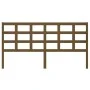 Cabecero de cama madera maciza pino marrón miel 185,5x4x100 cm de vidaXL, Cabeceros y pies de cama - Ref: Foro24-817908, Prec...