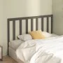 Bettkopfteil aus massivem grauem Kiefernholz, 141 x 4 x 100 cm von vidaXL, Kopf- und Fußteile - Ref: Foro24-817737, Preis: 30...