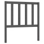 Cabecero de cama madera maciza de pino gris 96x4x100 cm de vidaXL, Cabeceros y pies de cama - Ref: Foro24-817722, Precio: 30,...