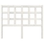 Cabecero de cama madera maciza de pino blanco 125,5x4x100 cm de vidaXL, Cabeceros y pies de cama - Ref: Foro24-817881, Precio...