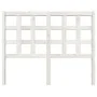 Cabecero de cama madera maciza de pino blanco 125,5x4x100 cm de vidaXL, Cabeceros y pies de cama - Ref: Foro24-817881, Precio...
