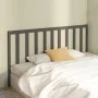 Bettkopfteil aus massivem grauem Kiefernholz, 206 x 4 x 100 cm von vidaXL, Kopf- und Fußteile - Ref: Foro24-817712, Preis: 36...