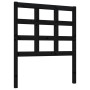 Cabecero de cama madera maciza de pino negro 80,5x4x100 cm de vidaXL, Cabeceros y pies de cama - Ref: Foro24-817869, Precio: ...