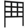 Cabecero de cama madera maciza de pino negro 80,5x4x100 cm de vidaXL, Cabeceros y pies de cama - Ref: Foro24-817869, Precio: ...