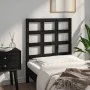 Bettkopfteil aus massivem schwarzem Kiefernholz, 80,5 x 4 x 100 cm von vidaXL, Kopf- und Fußteile - Ref: Foro24-817869, Preis...