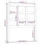 Bettkopfteil aus massivem schwarzem Kiefernholz, 80,5 x 4 x 100 cm von vidaXL, Kopf- und Fußteile - Ref: Foro24-817869, Preis...