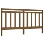 Cabecero de cama madera maciza de pino marrón miel 206x4x100 cm de vidaXL, Cabeceros y pies de cama - Ref: Foro24-817813, Pre...