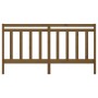 Cabecero de cama madera maciza de pino marrón miel 206x4x100 cm de vidaXL, Cabeceros y pies de cama - Ref: Foro24-817813, Pre...