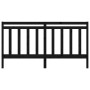 Cabecero de cama madera maciza de pino negro 186x4x100 cm de vidaXL, Cabeceros y pies de cama - Ref: Foro24-817809, Precio: 5...