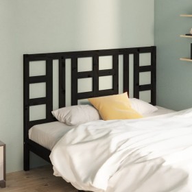 Cabecero de cama madera maciza de pino negro 166x4x100 cm de vidaXL, Cabeceros y pies de cama - Ref: Foro24-817854, Precio: 4...