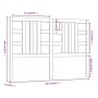 Cabecero de cama madera maciza de pino negro 166x4x100 cm de vidaXL, Cabeceros y pies de cama - Ref: Foro24-817854, Precio: 4...