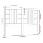 Cabecero de cama madera maciza de pino 126x4x100 cm de vidaXL, Cabeceros y pies de cama - Ref: Foro24-817830, Precio: 28,60 €...