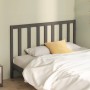 Cabecero de cama madera maciza de pino gris 156x4x100 cm de vidaXL, Cabeceros y pies de cama - Ref: Foro24-817747, Precio: 49...