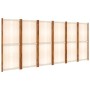 Biombo divisor de 6 paneles blanco crema 420x180 cm de vidaXL, Divisores de ambientes - Ref: Foro24-319186, Precio: 207,85 €,...