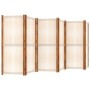 Biombo divisor de 6 paneles blanco crema 420x180 cm de vidaXL, Divisores de ambientes - Ref: Foro24-319186, Precio: 207,85 €,...