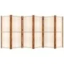 Biombo divisor de 6 paneles blanco crema 420x180 cm de vidaXL, Divisores de ambientes - Ref: Foro24-319186, Precio: 203,96 €,...
