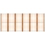 Biombo divisor de 6 paneles blanco crema 420x180 cm de vidaXL, Divisores de ambientes - Ref: Foro24-319186, Precio: 207,85 €,...