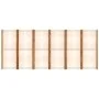 Biombo divisor de 6 paneles blanco crema 420x180 cm de vidaXL, Divisores de ambientes - Ref: Foro24-319186, Precio: 203,96 €,...