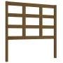 Cabecero de cama madera maciza pino marrón miel 95,5x4x100 cm de vidaXL, Cabeceros y pies de cama - Ref: Foro24-817873, Preci...