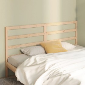 Cabecero de cama madera maciza de pino 206x4x100 cm de vidaXL, Cabeceros y pies de cama - Ref: Foro24-817660, Precio: 39,64 €...
