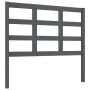 Cabecero de cama madera maciza de pino gris 105,5x4x100 cm de vidaXL, Cabeceros y pies de cama - Ref: Foro24-817877, Precio: ...