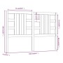 Cabecero de cama madera maciza de pino 166x4x100 cm de vidaXL, Cabeceros y pies de cama - Ref: Foro24-817850, Precio: 43,08 €...