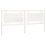 Cabecero de cama madera maciza de pino blanco 205,5x4x100 cm de vidaXL, Cabeceros y pies de cama - Ref: Foro24-817961, Precio...