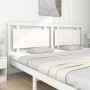 Cabecero de cama madera maciza de pino blanco 205,5x4x100 cm de vidaXL, Cabeceros y pies de cama - Ref: Foro24-817961, Precio...