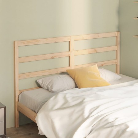Cabecero de cama madera maciza de pino 126x4x100 cm de vidaXL, Cabeceros y pies de cama - Ref: Foro24-817630, Precio: 28,83 €...