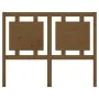 Solid pine wood bed headboard honey brown 125.5x4x100 cm by vidaXL, Headboards and footboards - Ref: Foro24-817933, Price: 51...