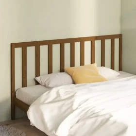Honey brown solid pine wood bed headboard 206x4x100 cm by vidaXL, Headboards and footboards - Ref: Foro24-817713, Price: 50,9...