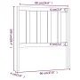 Honey brown solid pine wood bed headboard 96x4x100 cm by vidaXL, Headboards and footboards - Ref: Foro24-817723, Price: 29,85...