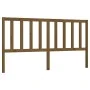 Honey brown solid pine wood bed headboard 186x4x100 cm by vidaXL, Headboards and footboards - Ref: Foro24-817758, Price: 60,2...