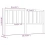 Honey brown solid pine wood bed headboard 186x4x100 cm by vidaXL, Headboards and footboards - Ref: Foro24-817758, Price: 60,2...