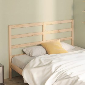 Cabecero de cama madera maciza de pino 146x4x100 cm de vidaXL, Cabeceros y pies de cama - Ref: Foro24-817640, Precio: 28,47 €...