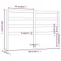 Bettkopfteil aus massivem Kiefernholz, 146 x 4 x 100 cm von vidaXL, Kopf- und Fußteile - Ref: Foro24-817640, Preis: 28,17 €, ...
