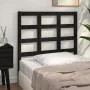 Solid black pine wood bed headboard 95.5x4x100 cm by vidaXL, Headboards and footboards - Ref: Foro24-817874, Price: 21,86 €, ...