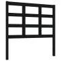 Solid black pine wood bed headboard 95.5x4x100 cm by vidaXL, Headboards and footboards - Ref: Foro24-817874, Price: 21,86 €, ...