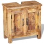 Mueble de baño con espejo de madera maciza de mango de vidaXL, Muebles de baño - Ref: Foro24-243462, Precio: 297,32 €, Descue...