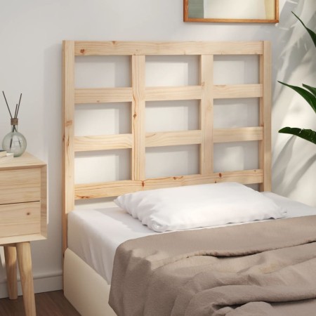 Cabecero de cama madera maciza de pino 95,5x4x100 cm de vidaXL, Cabeceros y pies de cama - Ref: Foro24-817870, Precio: 25,41 ...