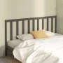 Solid gray pine wood bed headboard 206x4x100 cm by vidaXL, Headboards and footboards - Ref: Foro24-817762, Price: 32,80 €, Di...